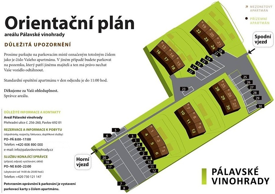 Plán areálu